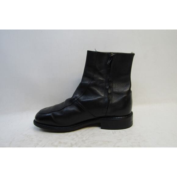 Mens Size 8 EEEE Black Leather Zip Ankle 7\